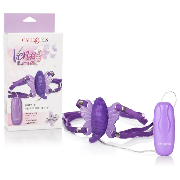 Venus Butterfly 2 – Purple – adjustable straps – clitoral massager – clit vibe