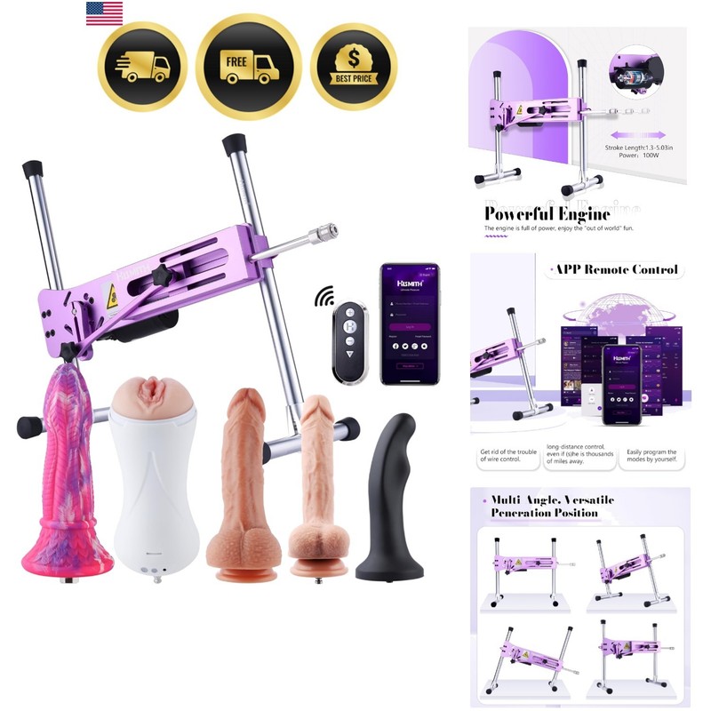 Powerful APP Controlled Sex Machine with Thrusting Strength and 5 Attachments