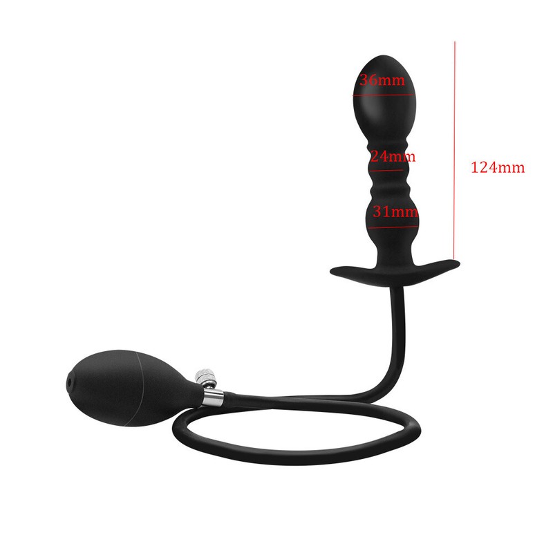 Extra-Large-Inflatable-Male-Prostate-Anal-Butt-Plug-Dildo-Huge-Men-Women-Sex Toy gallery