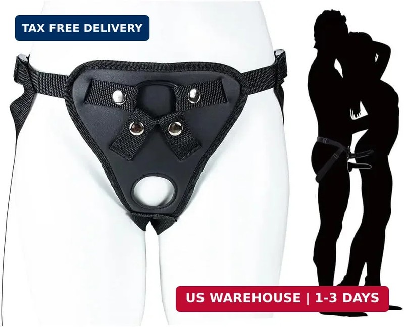Double Penetration Strap On Harness Pants Adult Anal Sex Toy with Double Hole fo