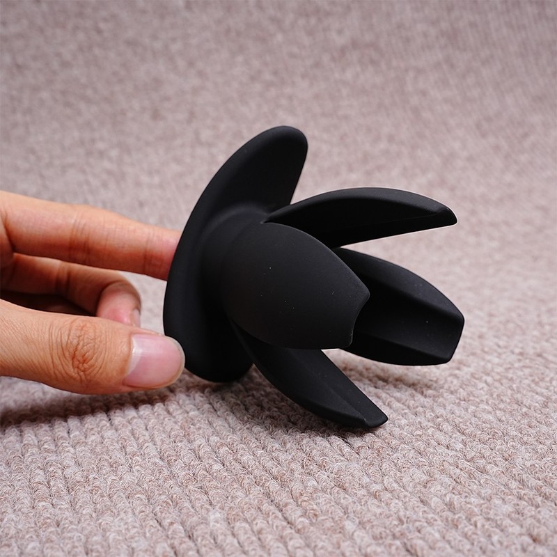 Metal Expander Anal Butt Plug Silicone S/M/L Set Sex Toy For Women Men Couple