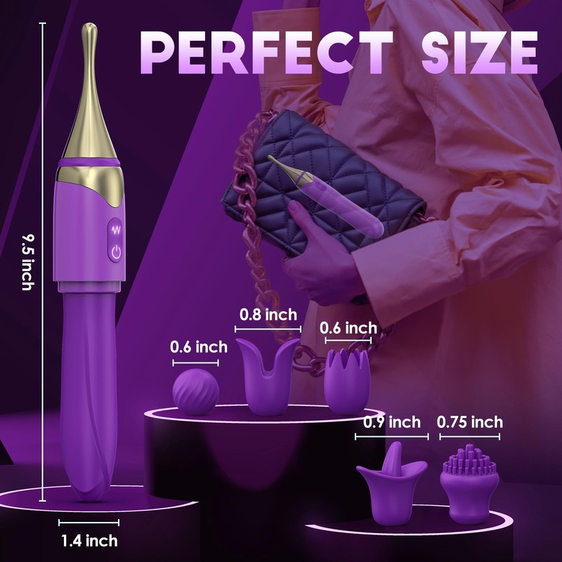 2 in 1 Vibrator Wand Sex Toys for Woman, Precision High Frequency Vibrater wi... gallery