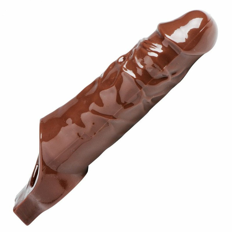 Really Ample Penis Enhancer Sheath Brown Grthy Cock Sheath Ball Support Strap gallery