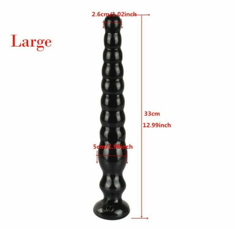 Extra Long Butt Plug Prostate Massager Dildo Beads Anal G-spot-Sex Toy Women Men