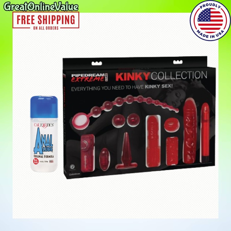 KINKY Sex Toys Collection KIT COUPLES Vibrator Dildo Butt Plug Beads Cock Ring