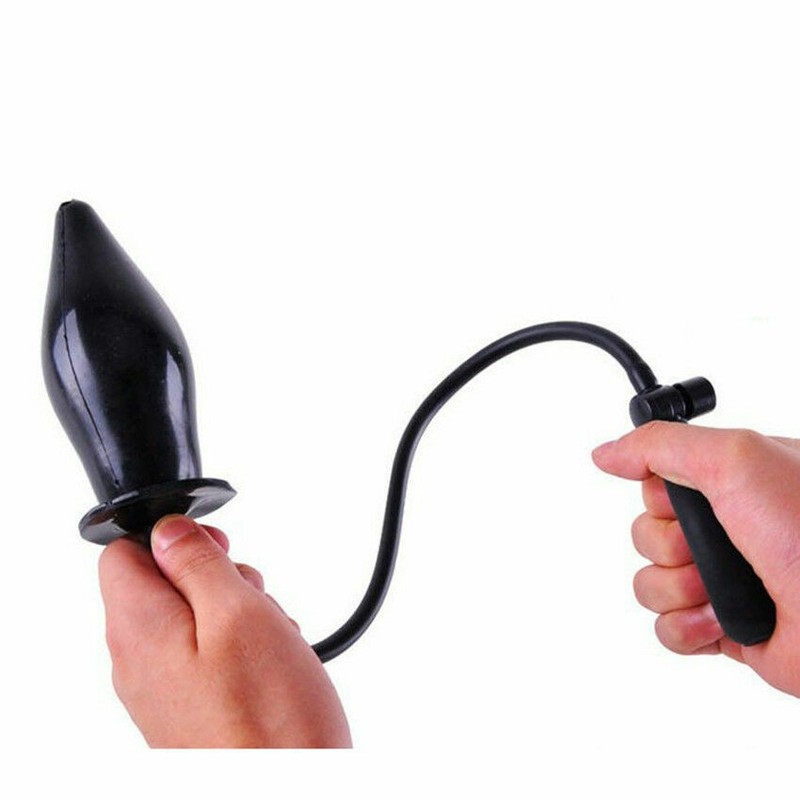 Waterproof Inflatable Male Prostate Massager Expandable Pump Women Health Wand