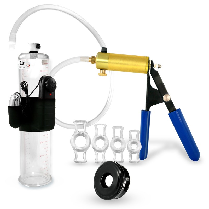Bullet Penis Vacuum Pump LeLuv ULTIMA 9 Inch, Rings, Black Seal Choose Diameter