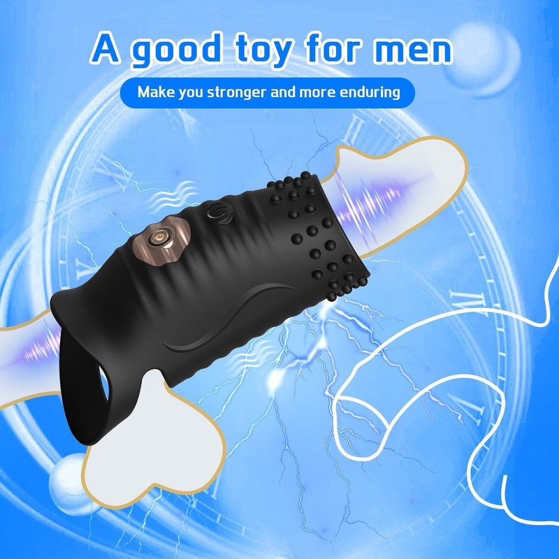 Penis Cock Ring Vibrator G-spot Dildo Massager Sex Toys For Women Men Couples gallery