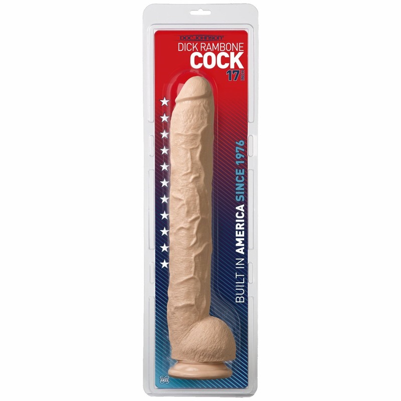 Doc Johnson&rsquo;s Dick Rambone Realistic Cock with Suction Cup Based, New