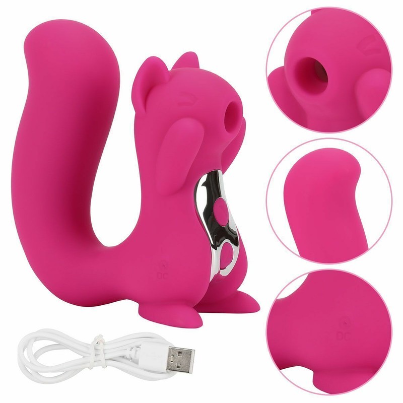 Squirrel Sucking Vibrator Clit Sucker Dildo G Spot Massager Women Sex Toy US gallery