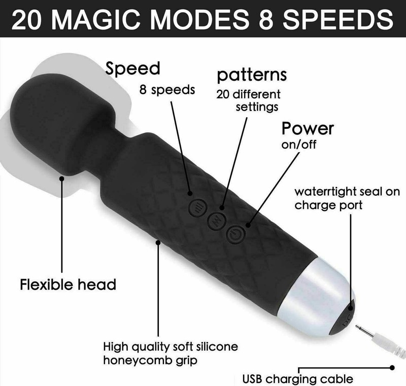 Mini Powerful Cordless Massage Magic Body Wand Personal Massager Waterproof USB gallery