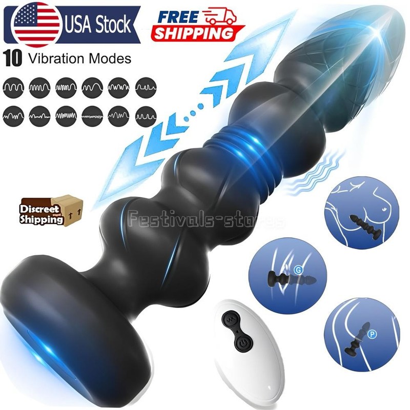 Sex Toys for Women Men Thrusting Anal Vibrator Prostate Massager Anal Butt Plug
