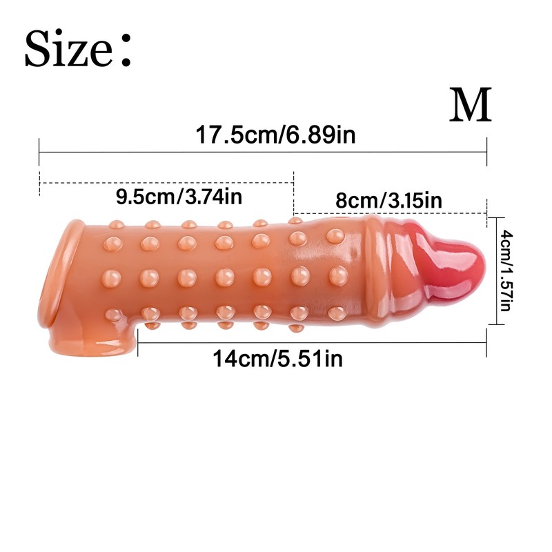 Male Vibrator Cock Girth Enlarger Enhancer Penis Extension Extender Sleeve Men gallery