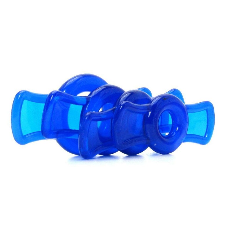 TitanMen Cock Ring Set Erection Enhancement Prolong Ejaculation, Blue gallery