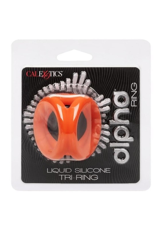 Alpha Liquid Silicone Tri-Ring – Orange