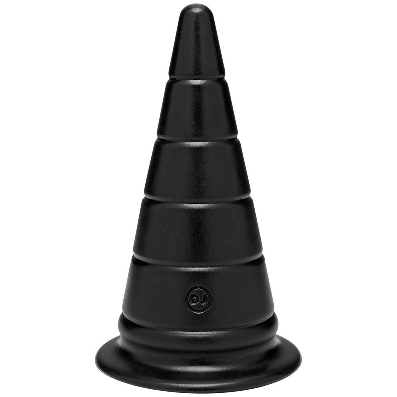 Doc Johnson Titanmen Anal Stretcher 6&Prime; Ribbed Butt Expansion Plug – Black