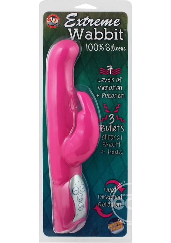 Extreme Wabbit Silicone Rabbit Vibrator – Pink