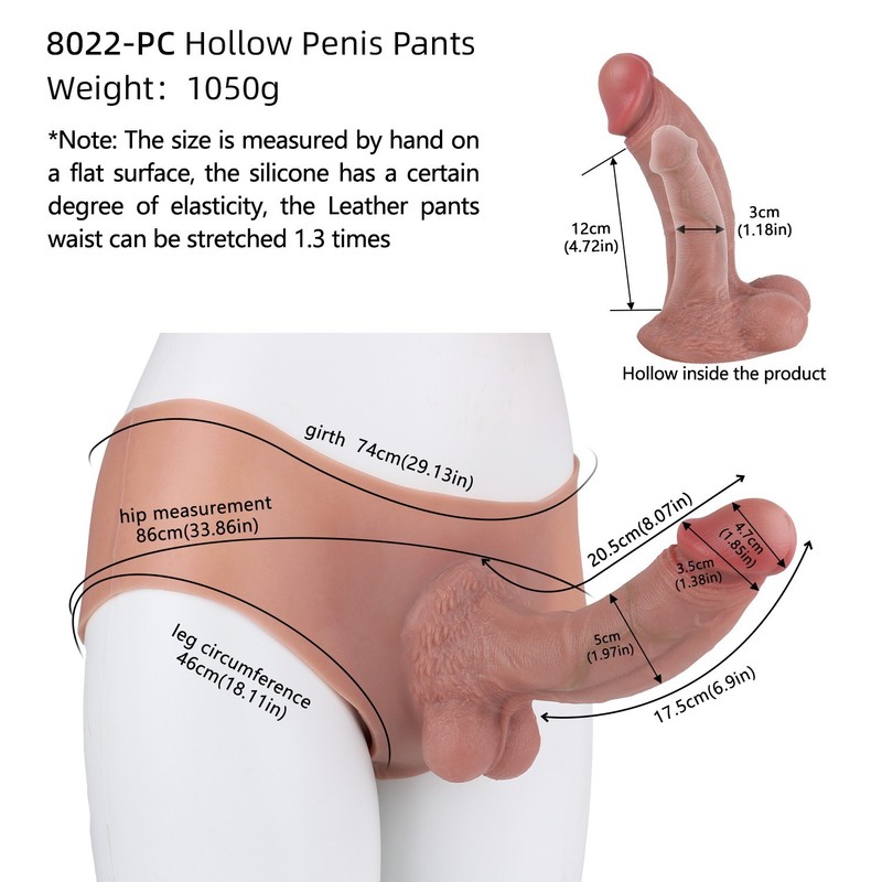Ultra Hollow Enhanment Pants For Men Wearable Silicone Penis Extender Enlarger gallery