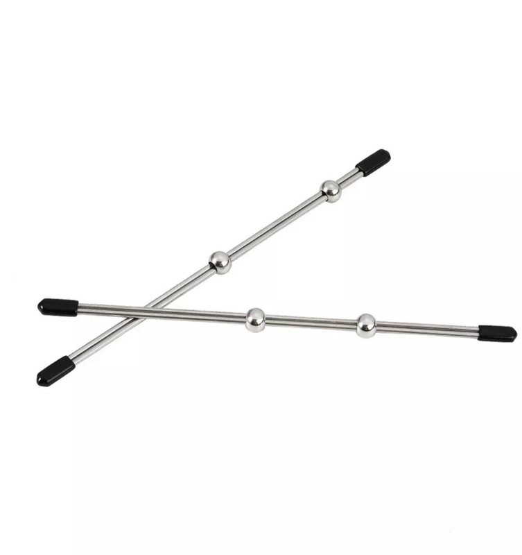 Abacus Vice Double Bar Bell Pincher Clitoris Labia Nipple Frenulum Tongue 1 Pair gallery