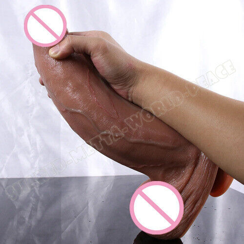 No Vibrator Realistic Soft Silicone Big Peni Suction Cup Masturbator Stimulator gallery