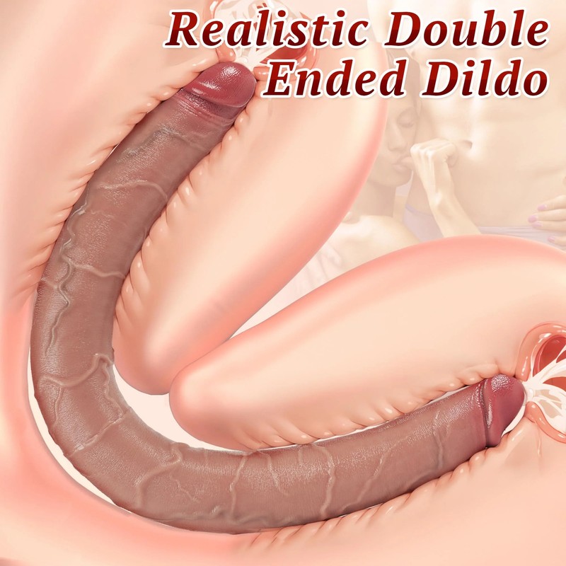 Long Double Dildo Sex Toys - 19.7" Realistic Double Sided Dildo for Lesbian Sex gallery