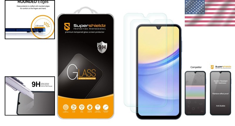 Anti Scratch Tempered Glass Screen Protector for Samsung Galaxy A15 5G 6.5 Inch gallery
