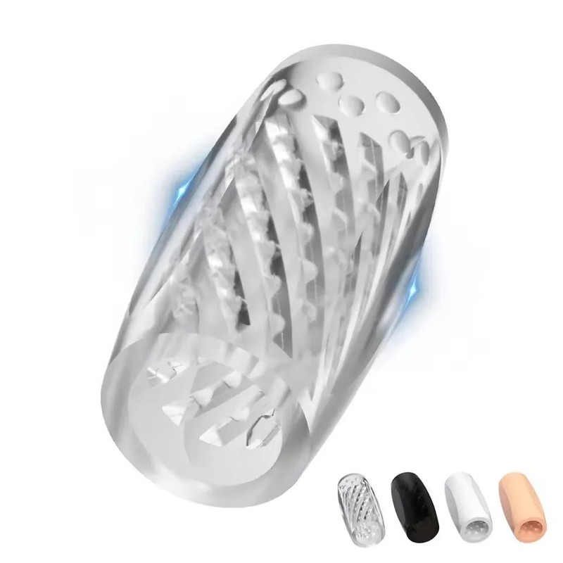 Soft Male Masturbation Cup Portable Stimulating Penis Massager Glans Exercise