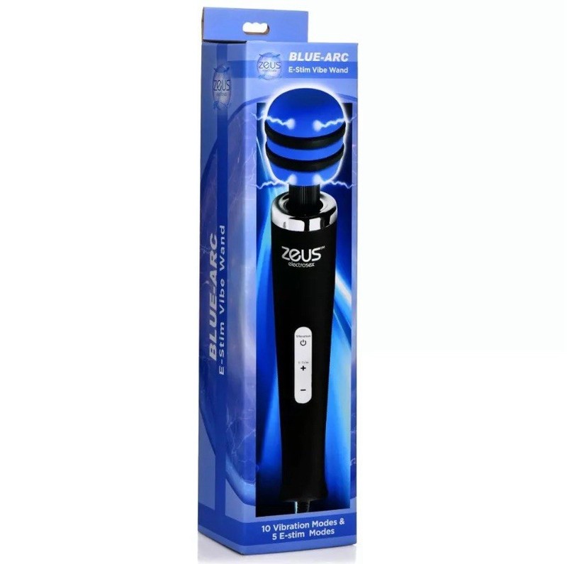 ZEUS ELECTROSEX Blue-Arc E-Stim Vibe Wand Vibrating Massager Stimulation gallery
