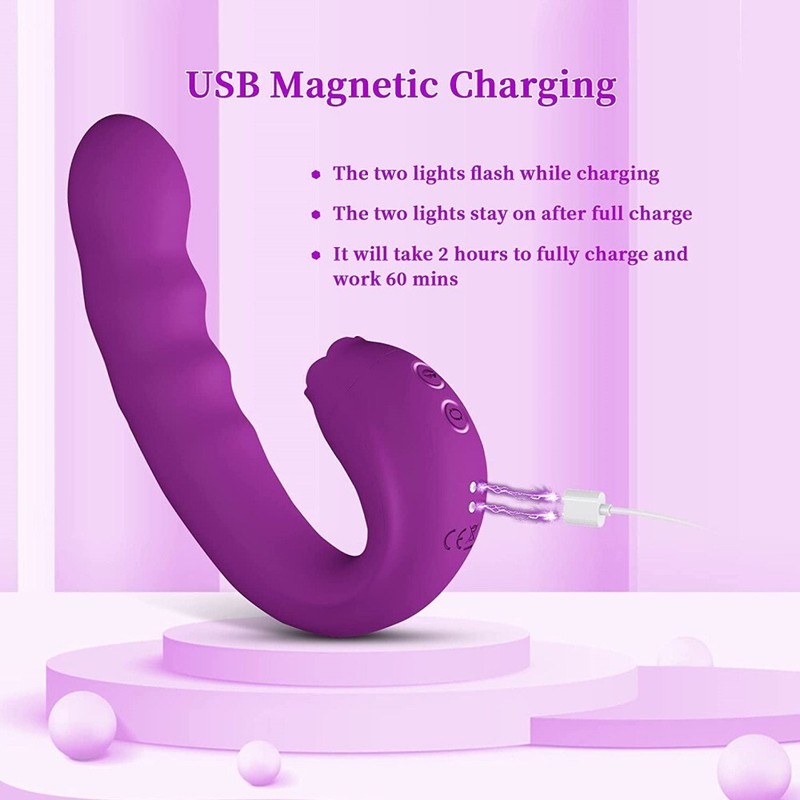 Clitoral Licking Rotating Point Vibrator Clitoral Vibrating Vaginal Stimulator gallery