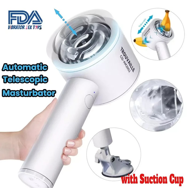 Male Masturbaters Automatic HandsFree Telescopic Cup Sucking Stroker Men Sex Toy