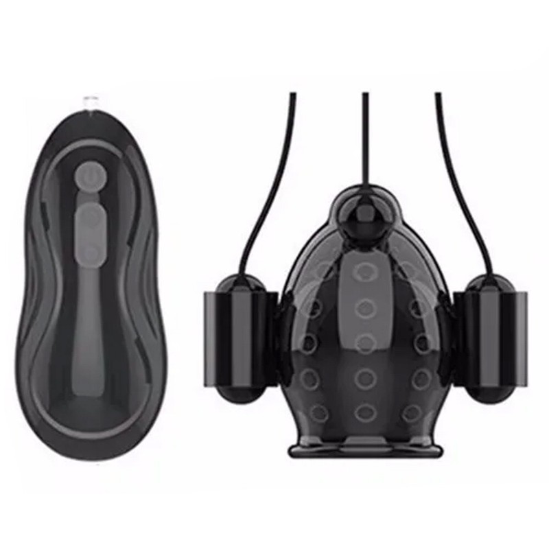 Remote Control Rechargeable 3 Vibrating Penis Head Teaser Glans Male Masturbator