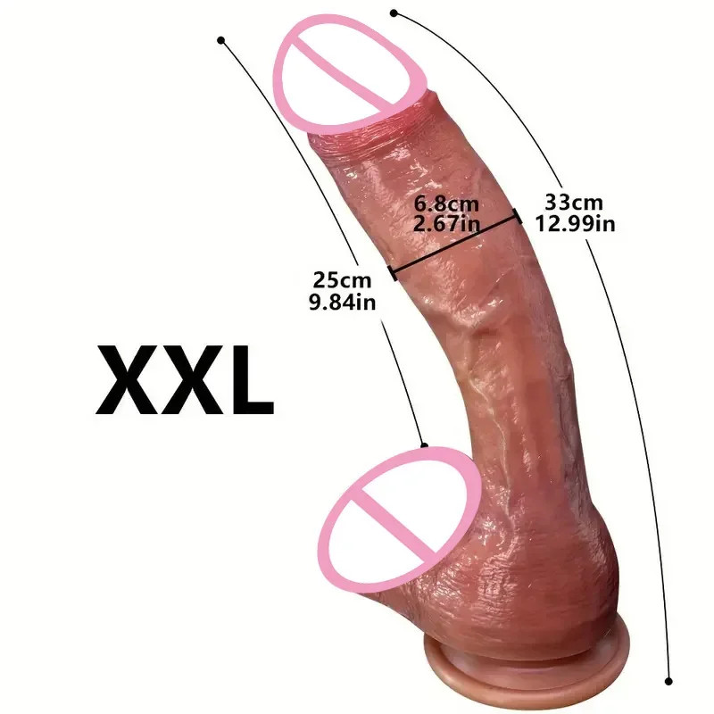 Oversized Realistic Dildo Huge Penis Penetration Anal Masturbation Dick Sex Toys