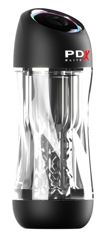 PDX Elite ViewTube Pro See-Thru Vibrating Stroker with Suction Auto Masturbator gallery