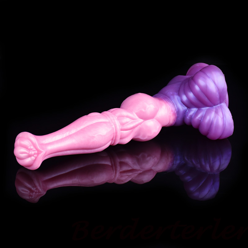 Fantasy Realistic Penis With Suction Cup Silicone Large Knot Dildo Pink Sex Toys gallery