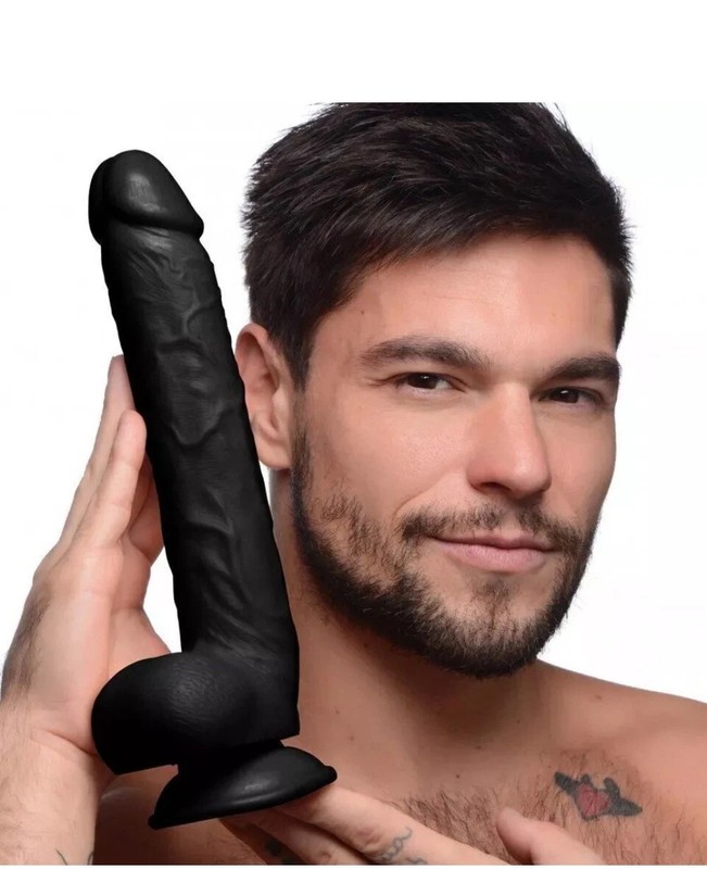 Master Cock Long Logan Black 10 Inch Life Like Dildo with Balls ❤️‍🔥❤️‍🔥❤️‍🔥 gallery
