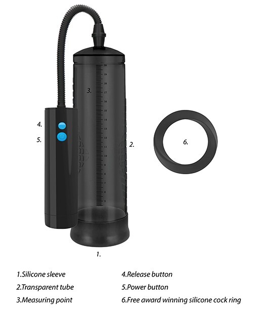 Shots America Pumped Extreme Power Rechargeable Auto Pump Black, New gallery