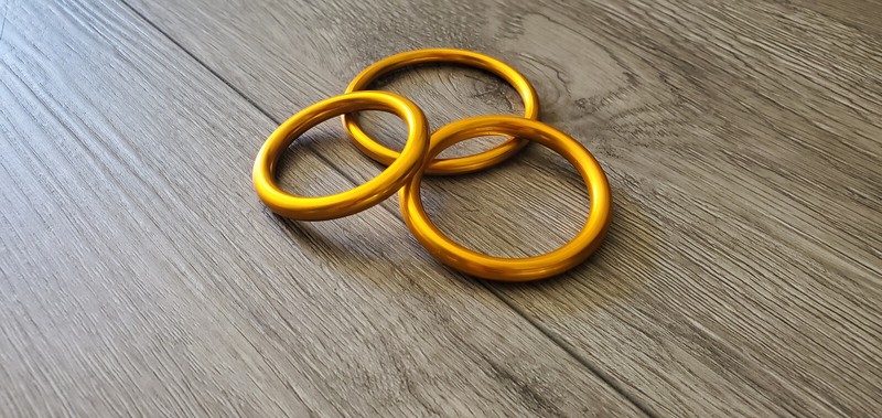 Anodized Aluminum Round Cockring Cock Ring - Red, Blue, Purple, Copper Colors gallery