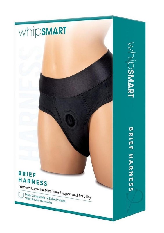 Strap On Harness Brief With Built-in O-ring Bullet Pockets Sexy Lingerie Small