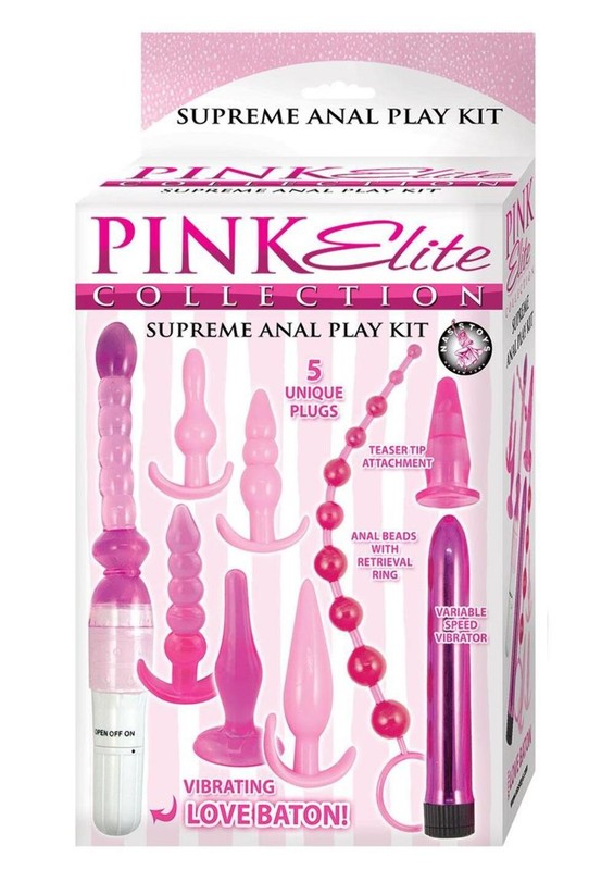 Pink Elite Collection Vibrating Supreme Anal Play Kit gallery