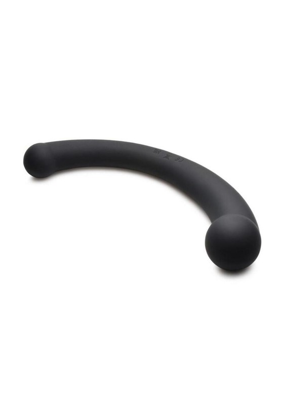 Vibra-Crescent Vibrating Silicone Dual-Ended Dildo