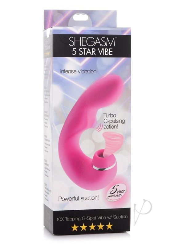 Inmi Shegasm 5 Star Tapping Silicone Rechargeable G-Spot Vibrator with