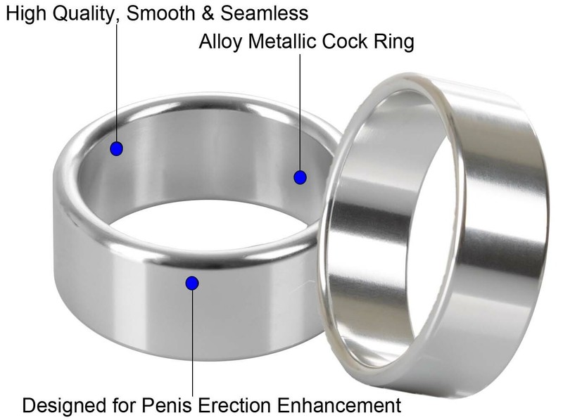 Metal Penis Cock Ring Erection Enhancer Ball Stretcher Support Prolong Sex Toys