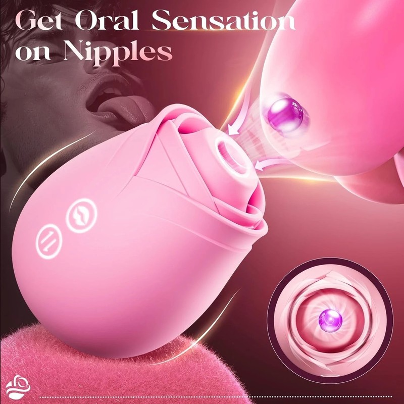 Womens Sex Toys Rose Toy - AI Sync App Controled Sucking Vibrator Rose Adult-Y3 gallery