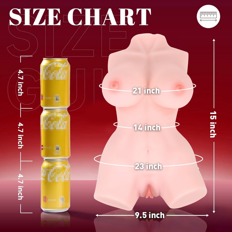 Sexy Doll Realistic Silicone Half Body Life Size Love Toy for Men Male Lifelike gallery