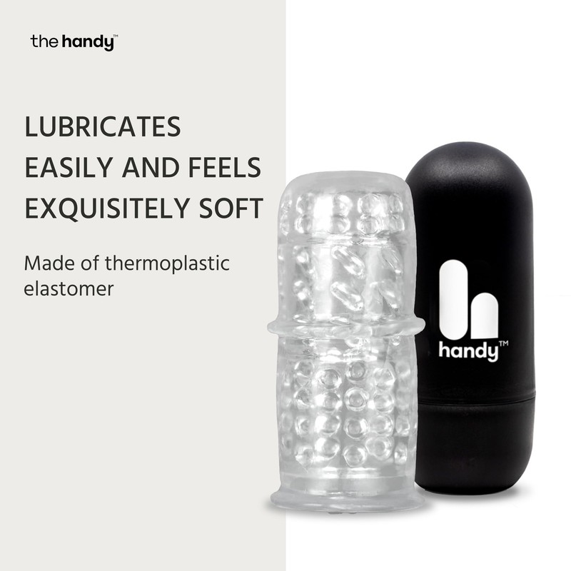 The Handy Original TrueGrip Penis Sleeve Realistic CloseEnded Masturbation S... gallery