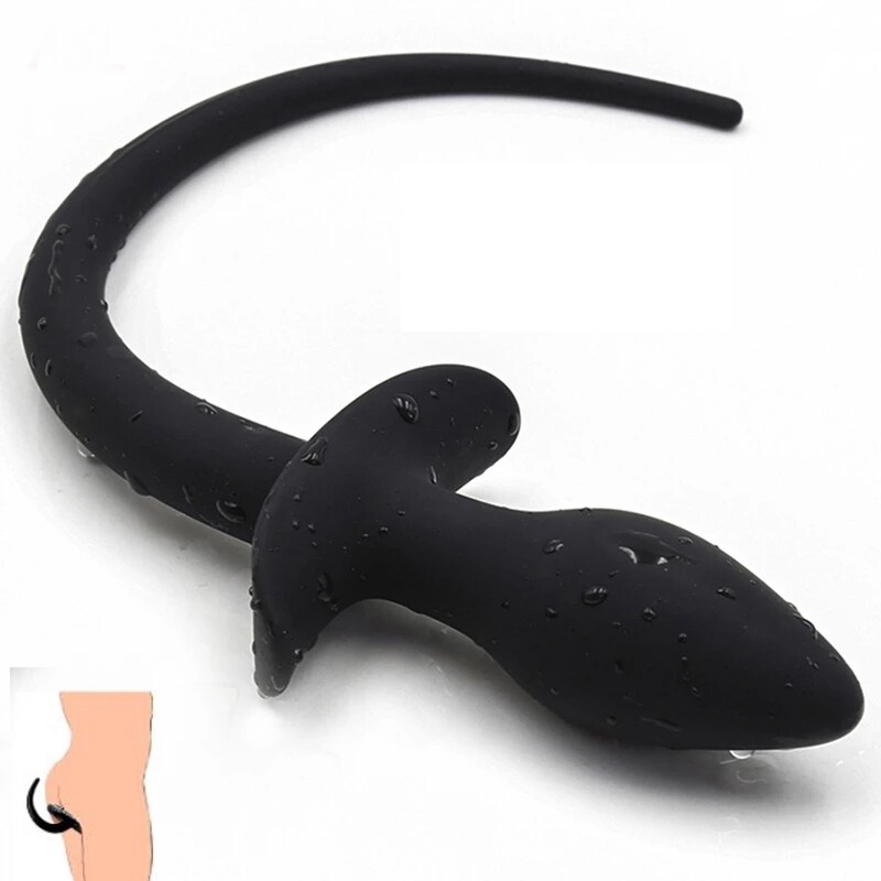 Silicone Dog Tail Anal Plug Toys For Adult Slave Women Men Sex Games Puppy BDSM