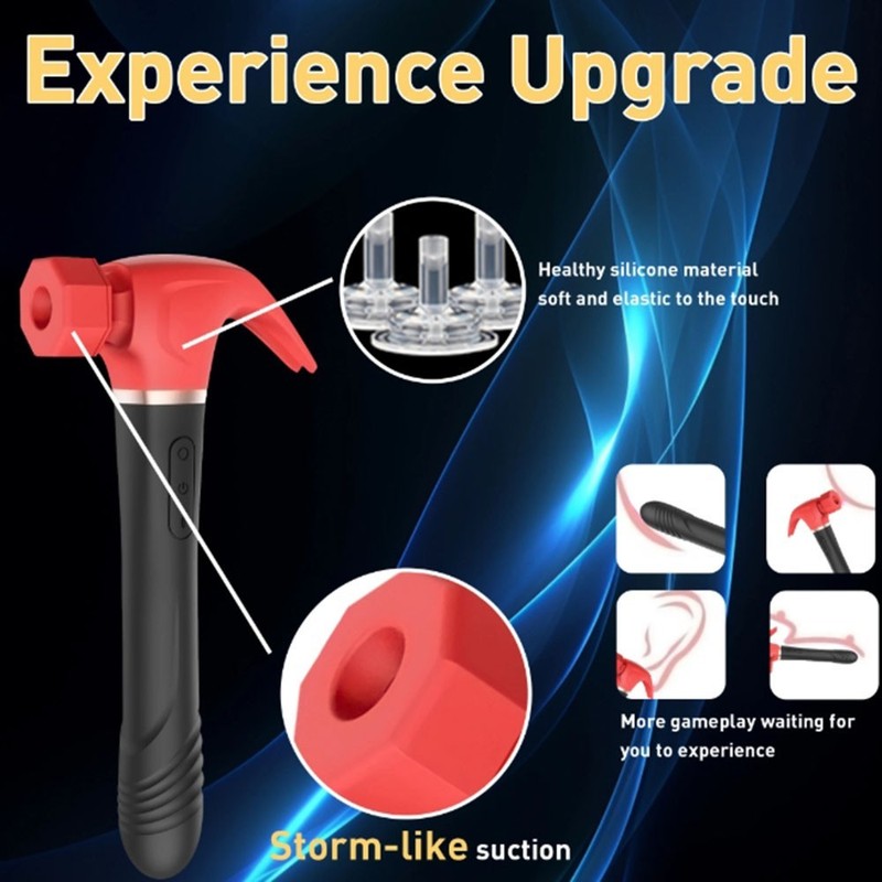 Hammer Clitoris Rabbit Vibrator Dildo G Spot Stimulator Adult Sex Toy for Women