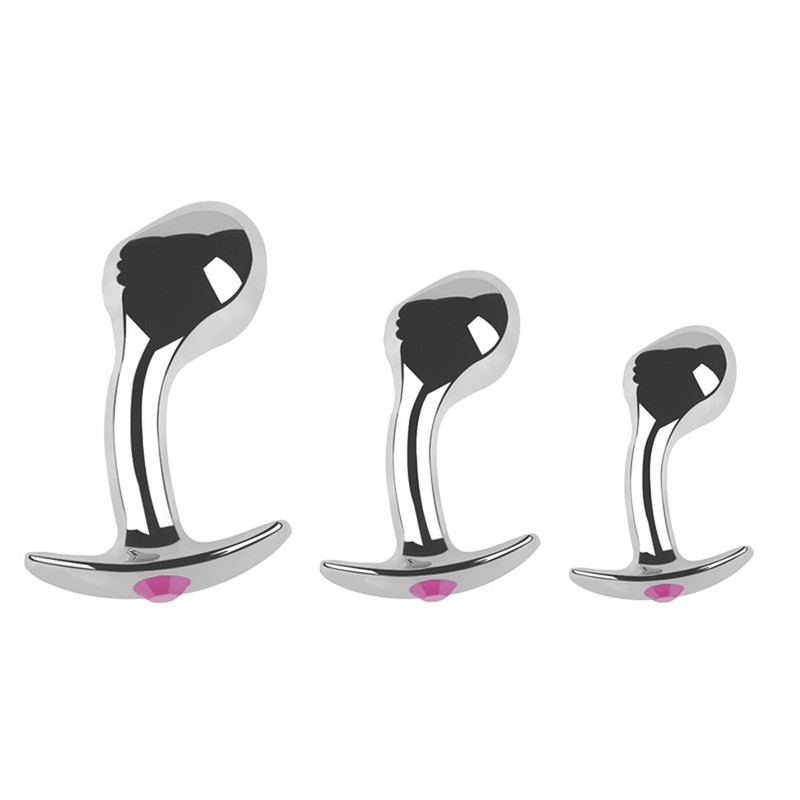 Metal Steel G-Spot Anal Butt Plug Prostate Massager Probe Sex Toys For Men Women gallery