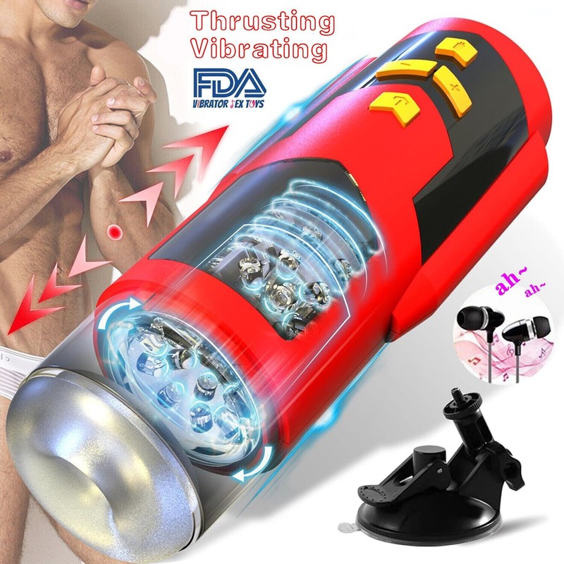 Automatic Male Masturbator Pocket Pussy 10 Thrusting & Rotating Sex Toys for Man