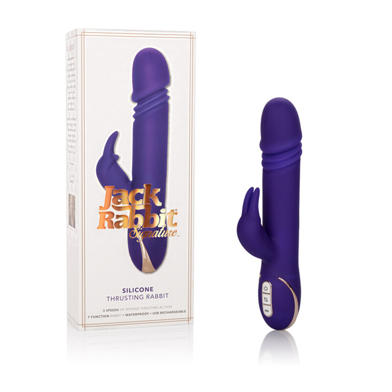 Premium Jack Rabbit Thrusting Rabbit Massager Vibe Rechargeable Vibrator
